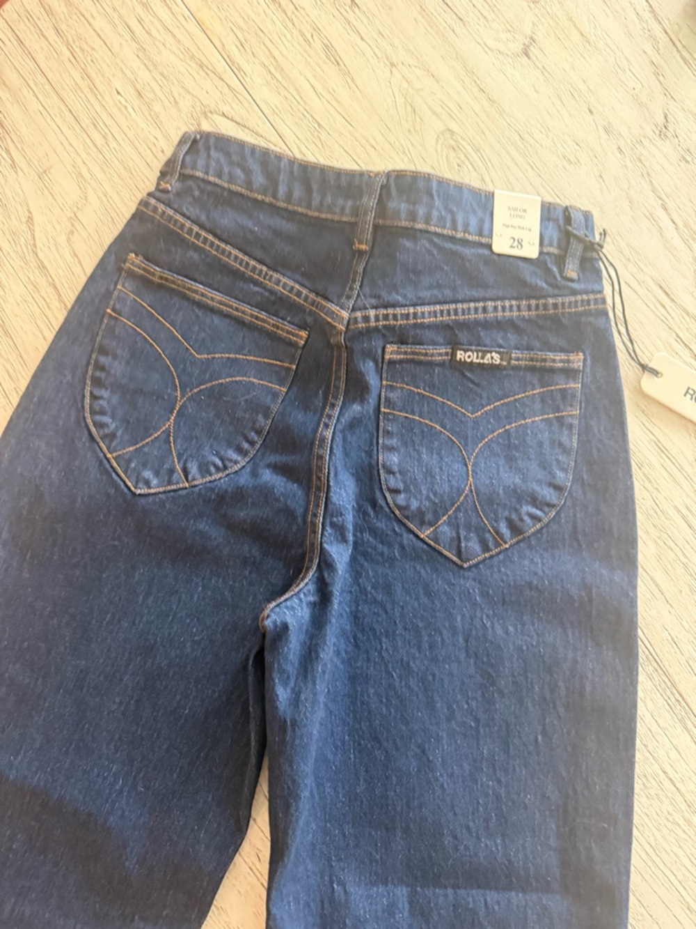 ROLLA'S Dark Blue High-Rise Five-Pocket Jeans